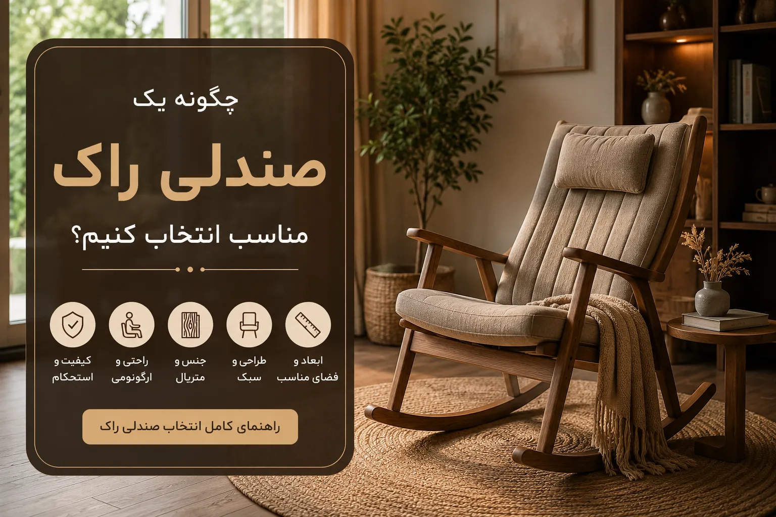 چگونه یک صندلی راک مناسب برای خانه انتخاب کنیم؟