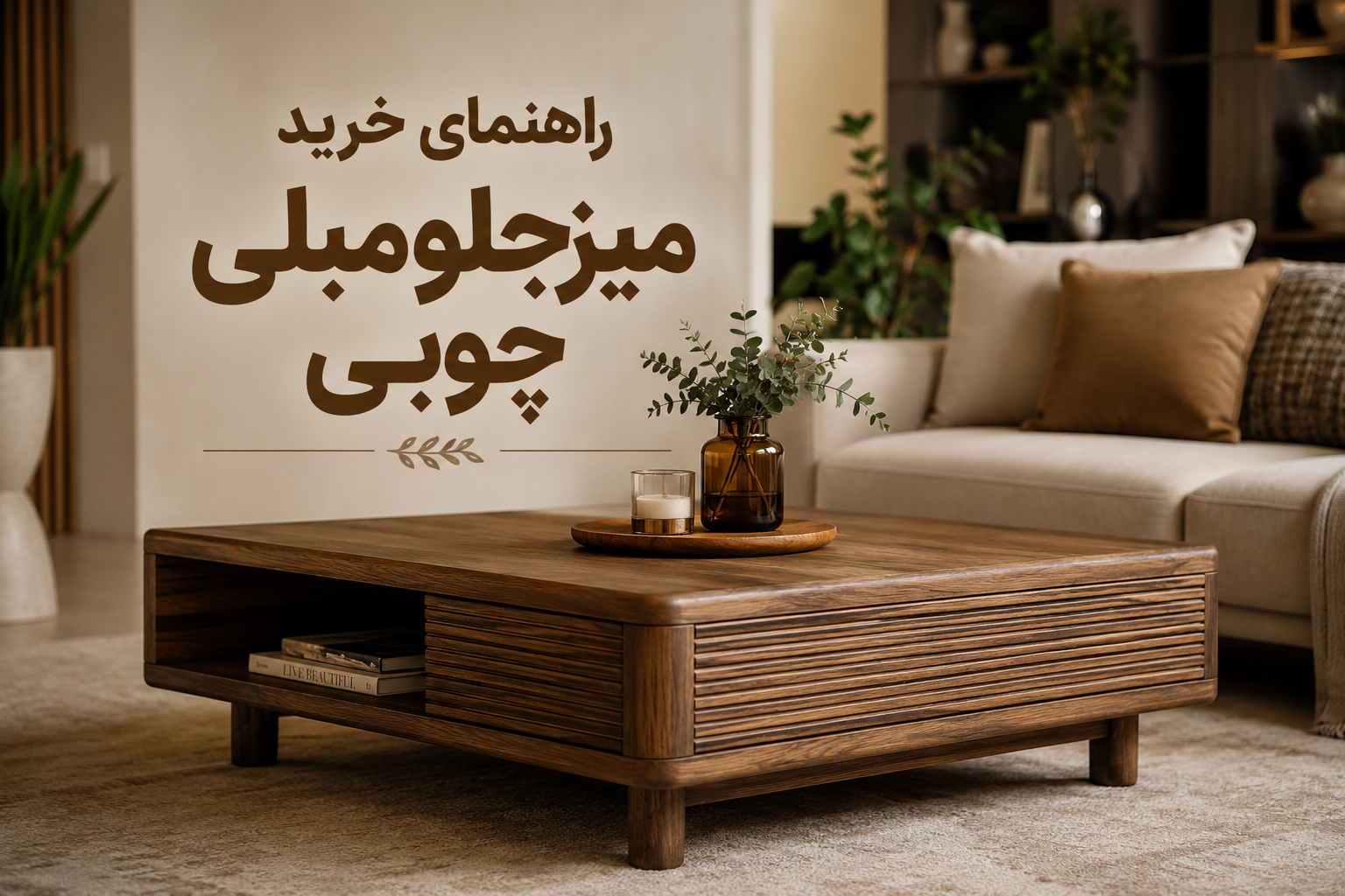 راهنمای خرید میز جلو مبلی چوبی؛ ۷ نکته مهم قبل از خرید