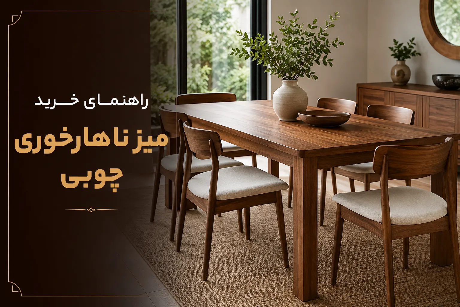 راهنمای انتخاب میز ناهارخوری چوبی برای خانه